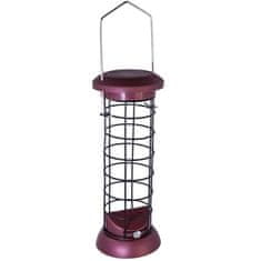 Zunanja kovinsko-plastična cev za lojne kroglice bordo Nobby d.8,5 x 24,5 cm