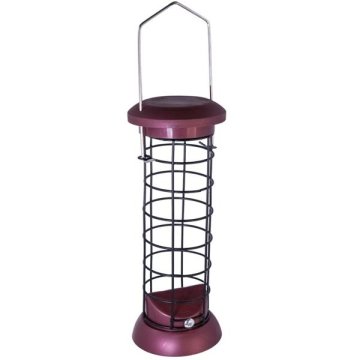 Zunanja kovinsko-plastična cev za lojne kroglice bordo Nobby d.8,5 x 24,5 cm