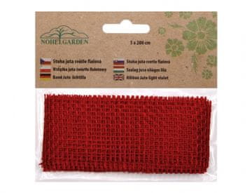 Juta Trakovi rdeča širina 5cm dolžina 2m