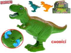 Dinoworld T-Rex 16 cm, ki skače na natikačih - mešanica barv (modra, oranžna, zelena)