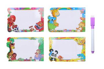 Izbrisljiva bela tabla 26x37cm + marker