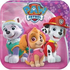 Amscan Papirnati krožnik 8 kosov Paw Patrol kvadratni 18x18cm -