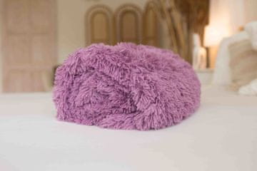 Jerry Fabrics Dolga odejica z dolgim lasom vijolična Poliester, 150/200 cm