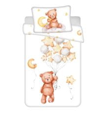 Jerry Fabrics Posteljno perilo za otroško posteljico Srčkan medvedek Bombaž, 100/135, 40/60 cm
