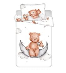 Jerry Fabrics Posteljnina za otroško posteljico Teddy Bear Plane baby Bombaž, 100/135, 40/60 cm