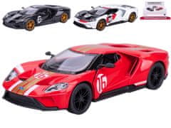 Kinsmart Ford GT Heritage Edition 12,5 cm 1:38 kovinski reverz - mešanica barv (rdeča, črna, bela)