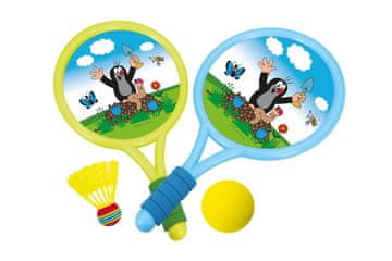 Wiky Krtkovi loparji za tenis 40 cm 2 kosa + žogica in koš