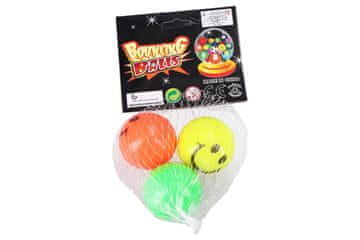 Hop žogice nasmeh 3 kosi 3 cm