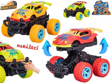 Roadblasters 9 cm avto na vztrajnik - mešanica barv (rdeča, oranžna, zelena)