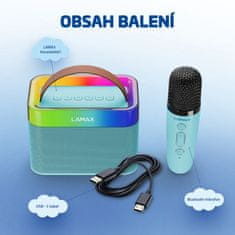 LAMAX Garnitura za karaoke KaraokeKid1 Blue