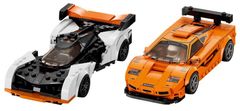 LEGO LEGO SPEED CHAMPIONS 76918 MCLAREN SOLUS GT & MCLAREN F1 LM - Model za gradnjo s 581 elementi in 2 minifigurama, starost 9+