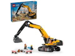 LEGO LEGO CITY 60420 Rumena Gradbena Bager z 633 Kosi in 3 Minifigurami - Priporočeno od 8 let dalje