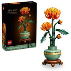 LEGO LEGO ICONS 10368: Čudovita krizantema za odrasle, 278 delov, umetniški set za gradnjo in dekoracijo.