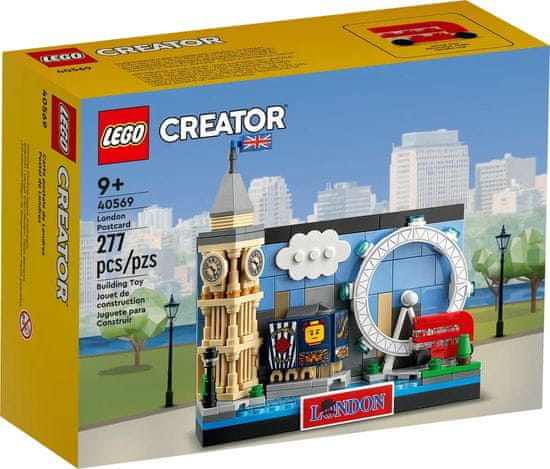 LEGO LEGO Creator 40569 London Postcard - Ustvarjalni komplet za modeliranje za otroke starosti 9+ let, 277 delov