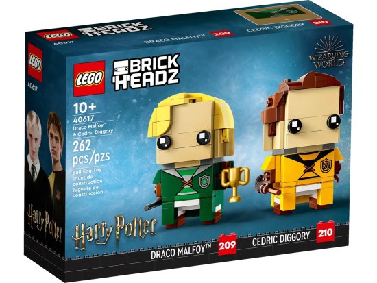 LEGO LEGO BrickHeadz Harry Potter 40617 - Draco Malfoy in Cedric Diggory, 262 delov, starost 10+, pošiljanje v 24h