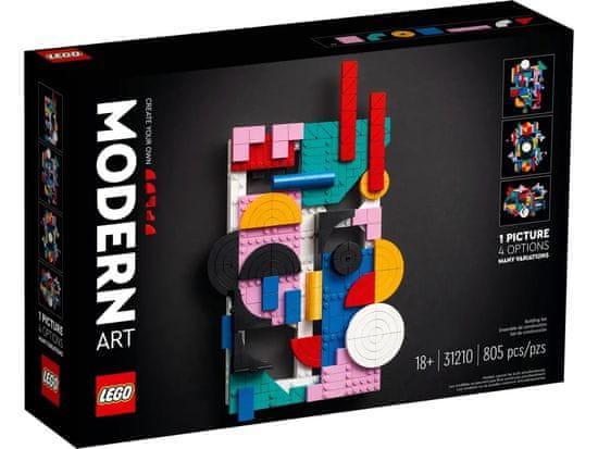 LEGO LEGO ART 31210 MODERN ART - ustvarjalni projekt za odrasle, 805 kosov, edinstven dodatek k vaši umetniški kolekciji.