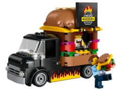 LEGO LEGO CITY 60404 Kamion za hamburgere - 194 delov, 2 figurici, primerno za otroke 5+ let