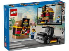 LEGO LEGO CITY 60404 Kamion za hamburgere - 194 delov, 2 figurici, primerno za otroke 5+ let