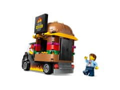 LEGO LEGO CITY 60404 Kamion za hamburgere - 194 delov, 2 figurici, primerno za otroke 5+ let