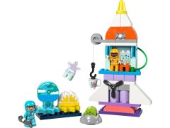 LEGO LEGO DUPLO 10422 3-v-1 vesoljski shuttle pustolovina za otroke od 3. leta, 58 kosov z 2 figuricama