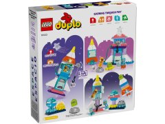 LEGO LEGO DUPLO 10422 3-v-1 vesoljski shuttle pustolovina za otroke od 3. leta, 58 kosov z 2 figuricama