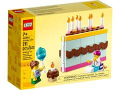 LEGO LEGO 40641 Rojstnodnevna torta, 211 kosov, serija Classic, primerna za otroke 7 let in več, vključno z navodili.