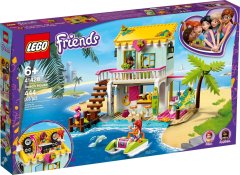 LEGO LEGO FRIENDS 41428 Plažni Hiši - Set igrač za otroke od 6 let, 444 elementov, 2 minifigurici, zabavni graditeljni paket