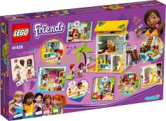 LEGO LEGO FRIENDS 41428 Plažni Hiši - Set igrač za otroke od 6 let, 444 elementov, 2 minifigurici, zabavni graditeljni paket
