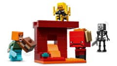 LEGO LEGO MINECRAFT 21266 Bitka pri Lavi v Netherju – 99 elementov, primerno za otroke od 6 let, vključuje 1 minifigurico.