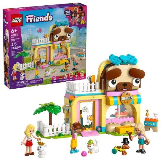 LEGO LEGO FRIENDS 42650 Trgovina s Pet Dodatki, 375 elementov, priporočen starost 6+, vključuje 3 minifigure, navodila priložena