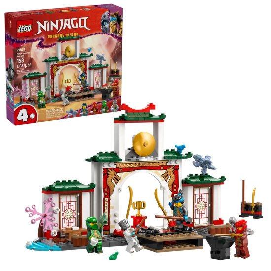 LEGO LEGO NINJAGO 71831 Tempelj Ninja Spinjitzu s 4 minifiguricami, 158 delov, primeren za otroke 4+ let