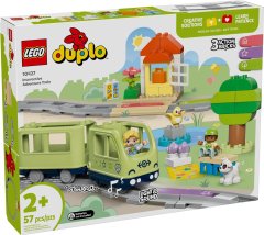 LEGO LEGO DUPLO 10427 Interaktivni Avanturistični Vlakec za otroke od 2 leta dalje, 57 elementov, 2 figurici, brez baterij