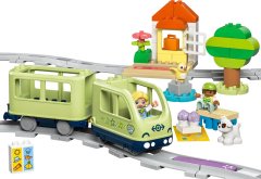 LEGO LEGO DUPLO 10427 Interaktivni Avanturistični Vlakec za otroke od 2 leta dalje, 57 elementov, 2 figurici, brez baterij