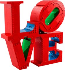 LEGO LEGO ART 31214 LOVE - Umetniška sestavljanka za odrasle, 791 elementov, ustvarite ljubkovalno dekoracijo doma.