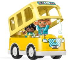 LEGO LEGO DUPLO 10988 Potovanje z avtobusom, igrača za otroke 2+, 16 kosov, vključuje 3 minifigurice