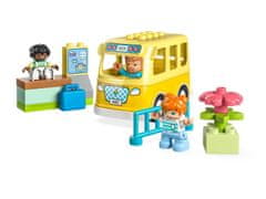 LEGO LEGO DUPLO 10988 Potovanje z avtobusom, igrača za otroke 2+, 16 kosov, vključuje 3 minifigurice
