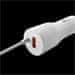 Canyon Univerzalni avtomobilski polnilec 1xUSB z osvetlitvenim kablom, vhod 12V-24V, izhod 5V-2,4A, Smart IC, črn