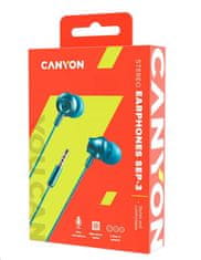 Canyon CEP-3 Jazzy stereo slušalke z mikrofonom, kovinske, 1,2 m, teal