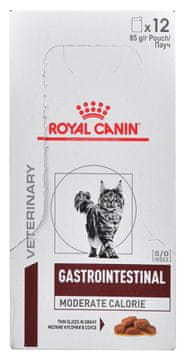 ROYAL ROYAL CANIN Gastrointestinal Moderate Calorie vlažna hrana za mačke, 12 x 85 g