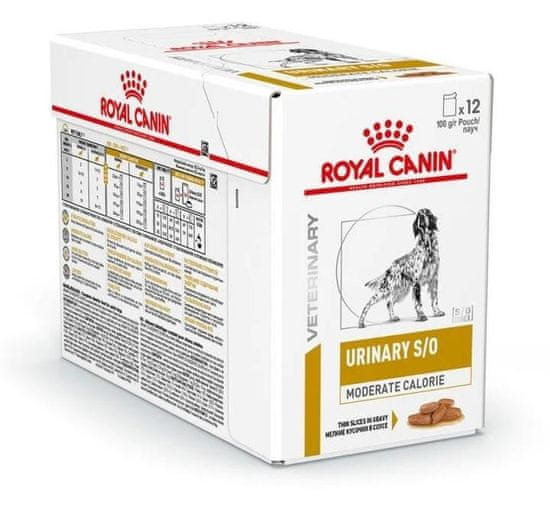 Royal Canin ROYAL CANIN Urinary S/O Zmerna Kalorija - mokra hrana za pse - 12 x 100g, preprečevanje struvitnih kamnov, za vse pasme