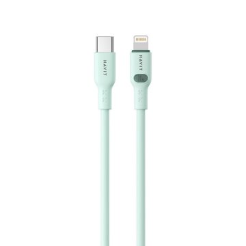 Havit Kabel Havit USB Type C dolžine 1 m, zelene barve, hitra dostava, kakovosten priključek za polnjenje in prenos podatkov.