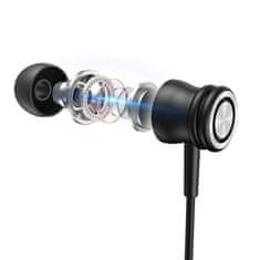 Havit Havit E303P žične slušalke (črne) - odlične za klice in glasbo, 1,2 m, nadzor z gumbi, 32 Ω, 20-20000 Hz