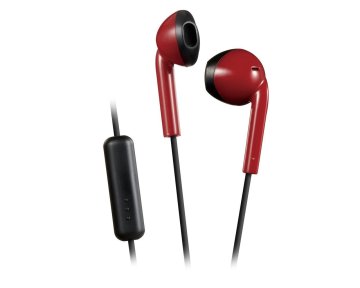 JVC JVC HA-F19M-RB Retro ušesni slušalke, rdeče, IPX2, 1m, z mikrofonom, primerne za klice in glasbo