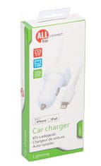 ALLRIDE Connect polnilec za iPhone 2,1 A s kablom