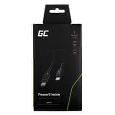 Green Cell USB C Kabel Green Cell KABGC30 1.2 m, USB 2.0, črn, združljiv z Samsung S20, Xiaomi Mi10, Huawei P30 Pro.