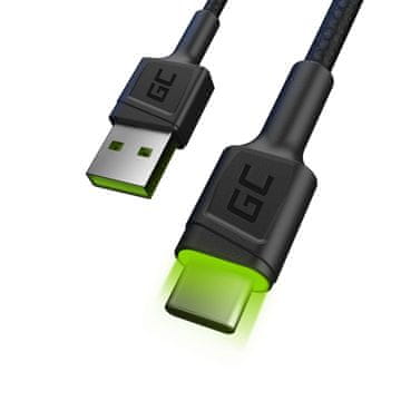 Green Cell Green Cell KABGC06 USB kabel 1.2 m USB A USB C Črn