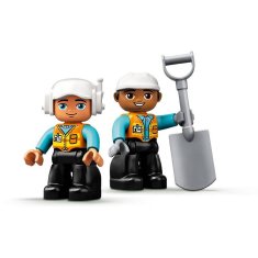LEGO LEGO DUPLO 10931 Tovornjak in rovokopač - gradbene kocke za otroke od 2. leta, 20 elementov, varno za igro.