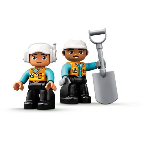LEGO LEGO DUPLO 10931 Tovornjak in rovokopač - gradbene kocke za otroke od 2. leta, 20 elementov, varno za igro.