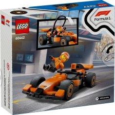 LEGO LEGO CITY 60442 F1 voznik z McLaren dirkalnikom, 86 delov, primeren za otroke od 6. leta dalje
