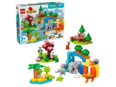 LEGO LEGO DUPLO 10446 3v1 družine divjih živali - zabavna igrača za otroke od 2. leta dalje, 92 kosov, vključuje navodila